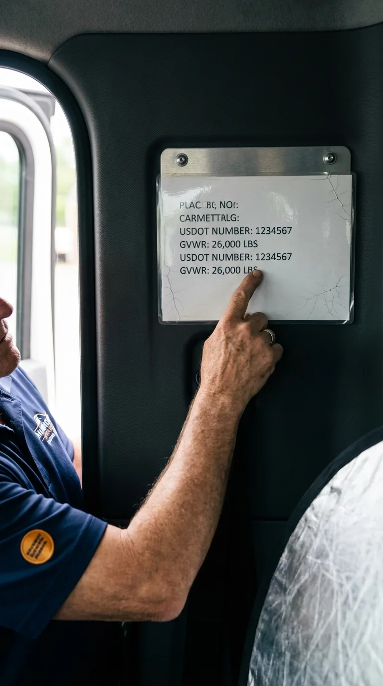 USDOT licensing placard verification in Murrysville